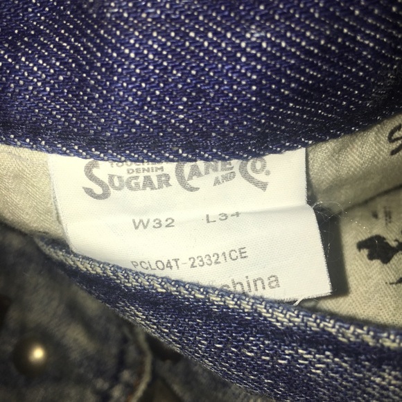 Vintage Sugar Cane Reg. 7. M studded jeans - Picture 9 of 16